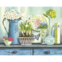 Vintage Collectibles - Paint By Number Kit 14"X11"
