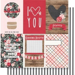4x6 Vertical Elements Paper - Kissing Booth - Simple Stories