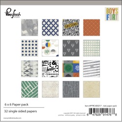 Boys Fort 6 x 6 Paper Pack - Pinkfresh