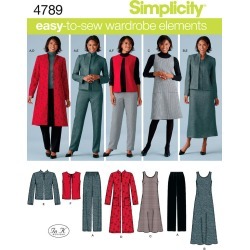 20W - 28W - Simplicity Misses'/Women's Pants, Vest A