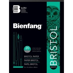 20 Sheets - Bienfang Bristol Board Smooth Paper Pad 9\