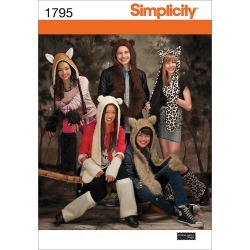 Misses', Men's & Teens' Animal Hats - S - M - L