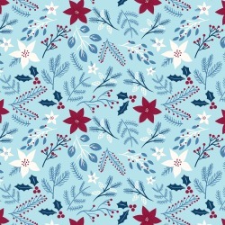 Winter Floral Paper - My Favorite Winter - Echo Park