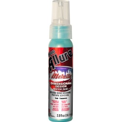 Teal - Allure Metallic Dimensional Design Adhesive Paint 2oz