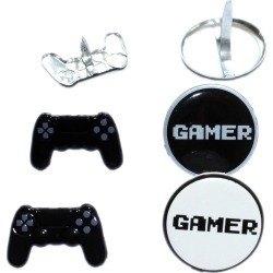 Video Game - Eyelet Outlet Shape Brads 12/Pkg