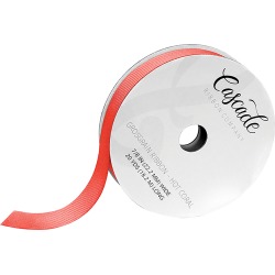 Hot Coral - Cascade Grosgrain Ribbon 7/8" 20yd