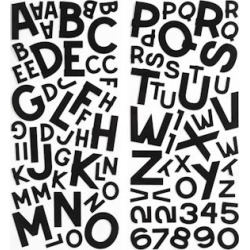 Black Block Alpha Large Stickers