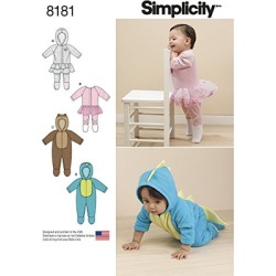 buy  XXS-XS-S-M-L - SIMPLICITY BABIES' KNIT AND FLEECE ROMPERS cheap online