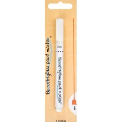 White - DecoArt Glass Paint Marker 1mm