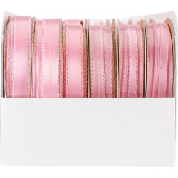 Light Pink - Satin Opalesence Boxed Ribbon Assortment 24/Pkg