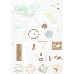 World Globe - Alexandra Renke Travel Sticker