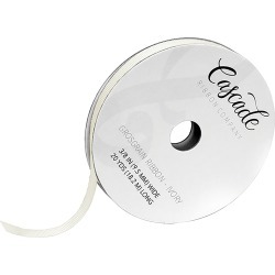 Ivory - Cascade Grosgrain Ribbon 3/8" 20yd