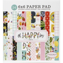 Oh Happy Day Spring 6"X6" Paper Pad - Carta Bella