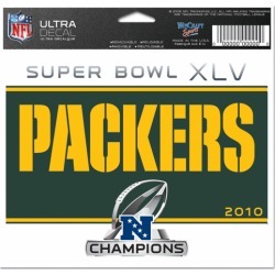 Packers Super Bowl XLV Champions Decal By Wincraft