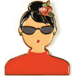 Flora Girl Enamel Pin - Echo Park