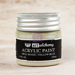 Yellow Blue Acrylic Paint Opal Magic - Art Alchemy - Finnabair
