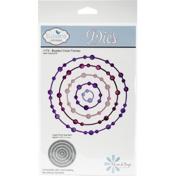 Beaded Circle Frames, 4.5" - Elizabeth Craft Metal Die