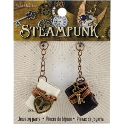 Books - Steampunk Leather Accents 2Pkg