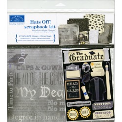 Hats Off! Graduation - Scrapbook Page Kit 12"X12"