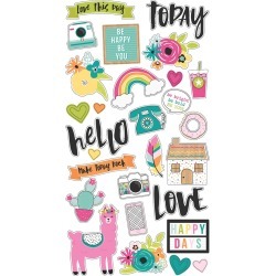 Chipboard Stickers - Oh Happy Day - Simple Stories