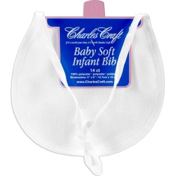 Solid White - Baby Soft Infant Bib 14 Count 5