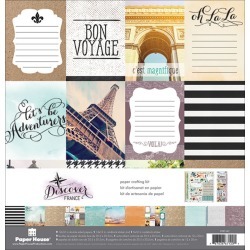France - Paper House Paper Crafting Kit 12"X12"