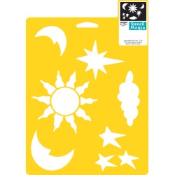 Celestial - Stencil Mania Stencil 7"X10"