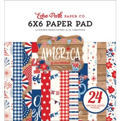 America 6x6 Paper Pad - Echo Park - PRE ORDER
