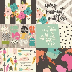 Horizontal Elements Paper - Good Vibes - Simple Stories
