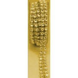 Gold Double-strand Diamond Ribbon - 5 Yards