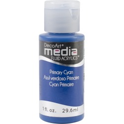 Primary Cyan (Series 2) - Media Fluid Acrylic Paint 1oz