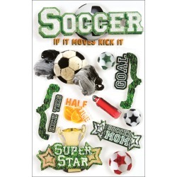 Soccer - Paper House 3D Stickers