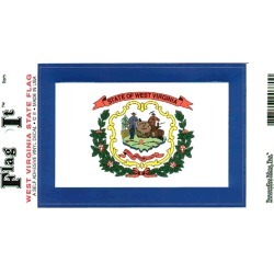 West Virginia State Flag Vinyl Flag Decal