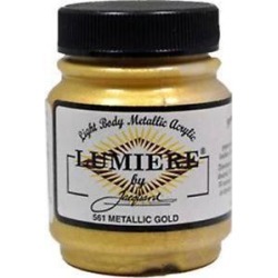 Metallic Gold - Jacquard Lumiere Metallic Acrylic Paint 2.25oz