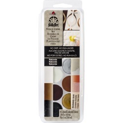 Naturals - FolkArt Stencil Cream Paint Set 6/Pkg