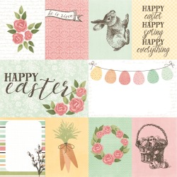 3x4 & 4x6 Elements Paper - Happy Easter - Simple Stories Simple Set