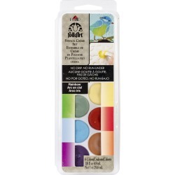 Rainbow - FolkArt Stencil Cream Paint Set 6/Pkg