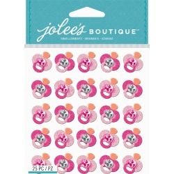 Pink Glitter Pacifier - Jolee's Boutique Dimensional Stickers