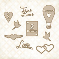2 Hearts Set - Blue Fern Studios