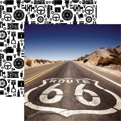 Route 66 Paper - Classic Cars - Reminisce