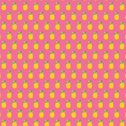 Pineapple Crush Patterned Single-Sided Paper - American Crafts