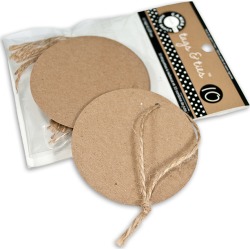 Kraft Round Tags & Ties - Canvas Corp