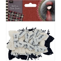 Santoro Tweed Ribbon Bows 12/Pkg