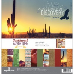 Southwest Adventure - Paper House Paper Crafting Kit 12"X12"