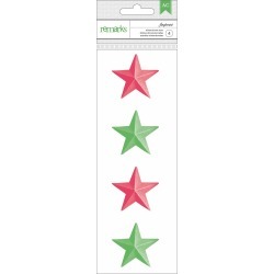 Jinglemint Paper Stars - Peppermint Express - American Crafts