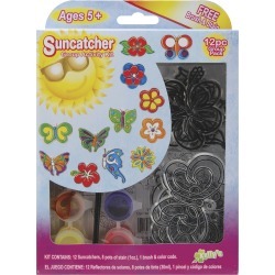 Butterfly & Flowers 12/Pkg - Suncatcher Group Activity Kit