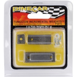 Tungsten Incremental Weight(TM) Plate - Pine Car Derby Weights 2oz