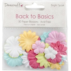 Back To Basics Bright Spark Paper Blossoms-