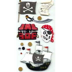 Pirate Lg Stickers - Sandylion