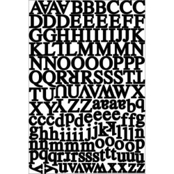 Headline Black Alpha Stickers - Karen Foster
